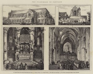 The Pilgrimage to Pontigny (engraving) by English School