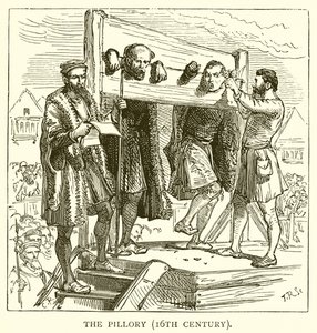 The Pillory (16th Century) by English School