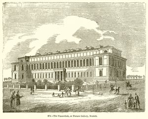 The Pinacothek, or Picture Gallery, Munich by English School