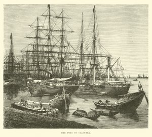 The Port of Calcutta by English School