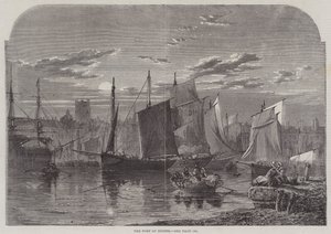 The Port of Dieppe by English School