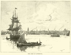The Port of Liverpool by English School
