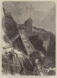The Prince and Princess of Wales Descending the Botallack Tin-Mine, Cornwall