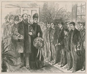 The Prince and Princess of Wales Opening the Working Lads Institute, Whitechapel by English School