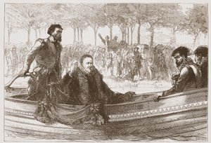 The Prince of Orange in his Barge on his Way to Brussels by English School