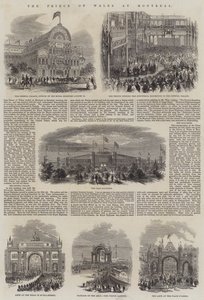 The Prince of Wales at Montreal by English School