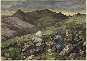 The Prince of Wales at a Deer Drive in the Forest of Mar by English School