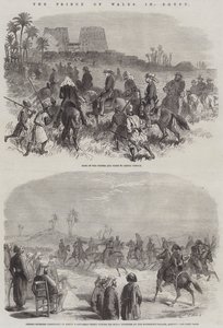 The Prince of Wales in Egypt by English School
