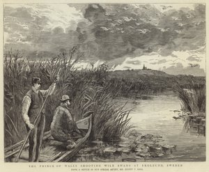 The Prince of Wales Shooting Wild Swans at Ekolsund by English School