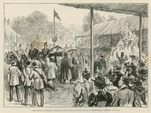 The Prince of Wales Unveiling the Statue of the Queen in Kensington Gardens