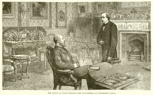 The Prince of Wales visiting Lord Beaconsfield at Hughenden Manor by English School