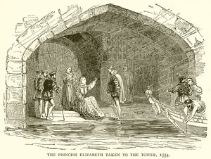 The Princess Elizabeth taken to the Tower, 1554