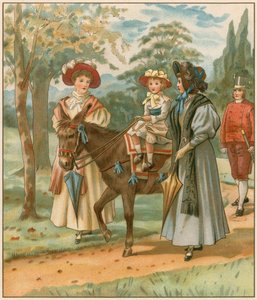 The Princess Victoria riding in Kensington Gardens