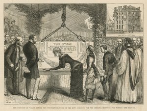 The Princess of Wales Laying the Foundation Stone of the New Building for the Chelsea Hospital for Women by English School