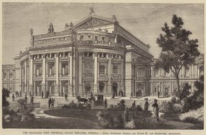 The Proposed New Imperial Court Theatre, Vienna by English School