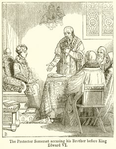 The Protector Somerset Accusing His Brother Before King Edward VI by English School