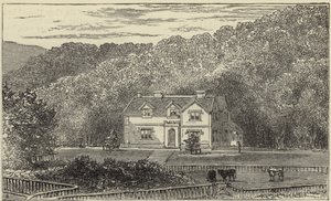 The Queen at Balmoral by English School