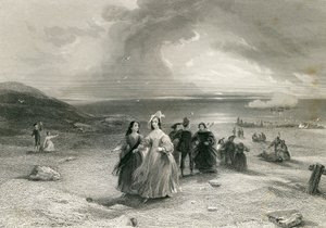 The Queen at Burlington, by R. Wallis by English School