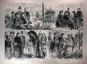 The Queen at the Wild West Show of the Great American Exhibition
