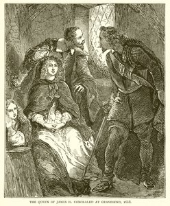 The Queen of James II Concealed at Gravesend, 1688 by English School