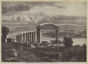 The Railway Bridge at Saltash, I K Brunel, Engineer by English School