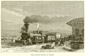 The Railway Station at Omaha by English School