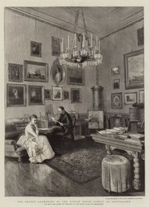 The Recent Gathering of the Danish Royal Family at Copenhagen by English School