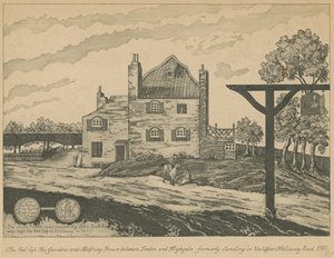 The Red Cap Tea Gardens and Halfway House between London and Highgate