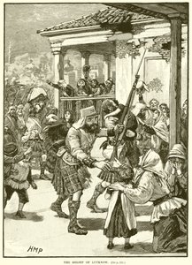 The Relief of Lucknow by English School