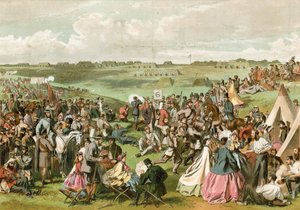 The Rifle Contest, Wimbledon, 1864 by English School