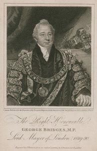The Right Honourable George Bridges, Lord Mayor of London 1819-20 by English School