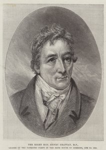 The Right Honourable Henry Grattan, MP, Leader of the Patriotic Party in the Irish House of Commons by English School