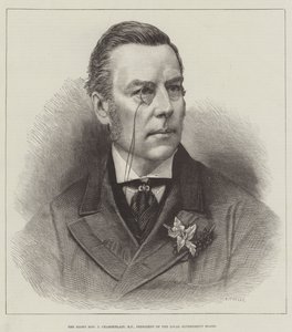 The Right Honourable J Chamberlain, MP, President of the Local Government Board by English School