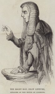 The Right Honourable Shaw Lefevre, Speaker of the House of Commons by English School