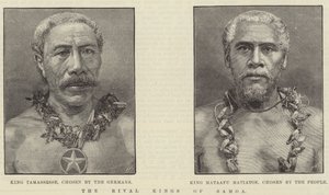 The Rival Kings of Samoa by English School
