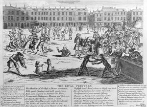 The Rival Printers, 1734 by English School