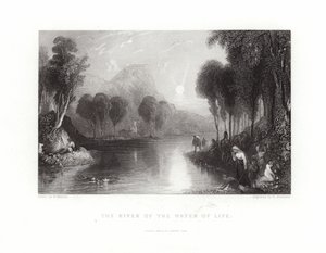 The River of the Water of Life by English School
