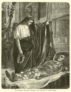 The Roman Emperor before the Corpse of Alexander by English School