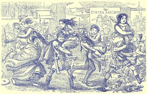 The Romans Walking off with the Sabine Women by English School