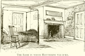 The Room in which Hawthorne was Born by English School