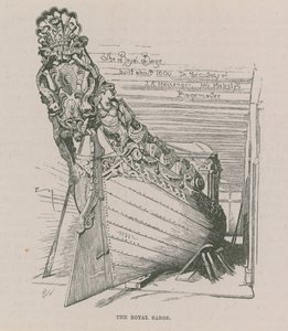 The Royal Barge by English School