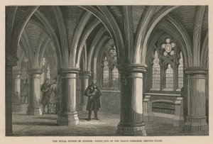 The Royal Courts of Justice: North End of the Grand Corridor, Ground Floor by English School