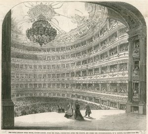 The Royal Italian Opera House, Covent Garden, London by English School