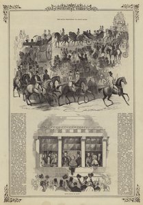 The Royal Procession to Ascot Races by English School