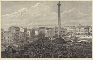 The Royal Review of Troops from Egypt, the Scene at Trafalgar-Square by English School