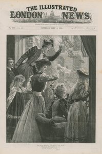 The Royal Wedding: A Glimpse of the Bride by English School