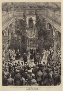 The Royal Wedding at Darmstadt, the Ceremony in the Chapel of the Old Castle by English School