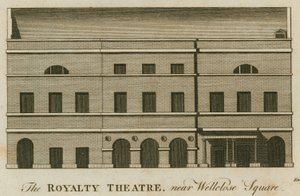 The Royalty Theatre, Well Street, Wellclose Square, London by English School