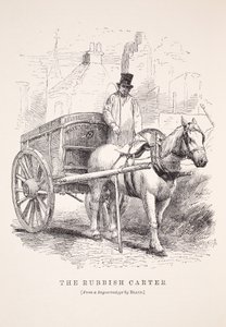 The Rubbish Carter, from the daguerreotype by Richard Beard, illustration from London Labour and London Poor by Henry Mayhew, pub. 1862 by English School