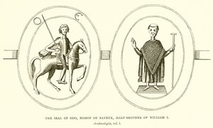 The Seal of Odo, Bishop of Bayeux, Half-Brother of William I by English School